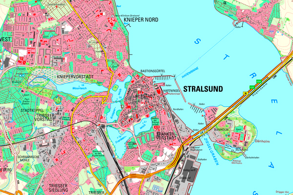 Ausschnitt Topographische Karte 1:25 000 © LAiV