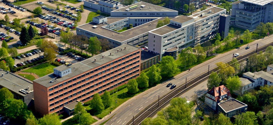 Gebäude A und B des Landesamtes für innere Verwaltung, Standort Schwerin, Lübecker Straße © Uto Sachse
