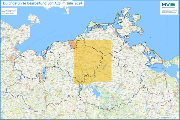 Jahresübersicht ALS Bearbeitung Aktualitätsstand 2024 © Geobasis-DE/MV 2024