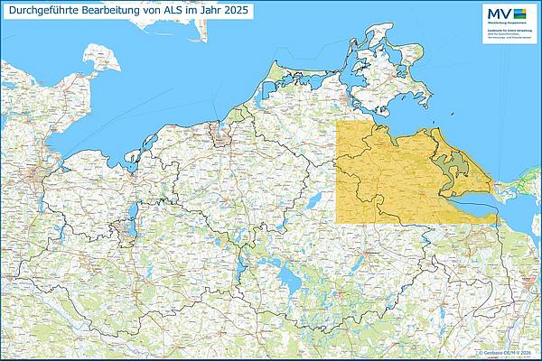 Jahresübersicht ALS Bearbeitung Aktualitätsstand 2025 © Geobasis-DE/MV 2026