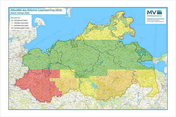 Jahresübersicht ALS Bearbeitung Aktualitätsstand 2026 © Geobasis-DE/MV 2026