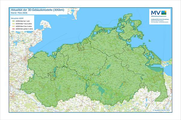 Jahresübersicht 3DGbm Bearbeitung Aktualitätsstand 2026 © Geobasis-DE/MV 2026