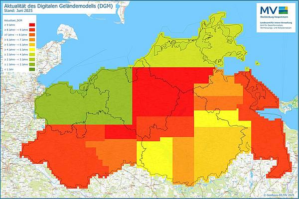 DGM Aktualität mit dem Stand Juni 2025 © Geobasis-DE/MV 2025