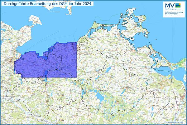 Jahresübersicht DGM Bearbeitung Aktualitätsstand 2024 © Geobasis-DE/MV 2025