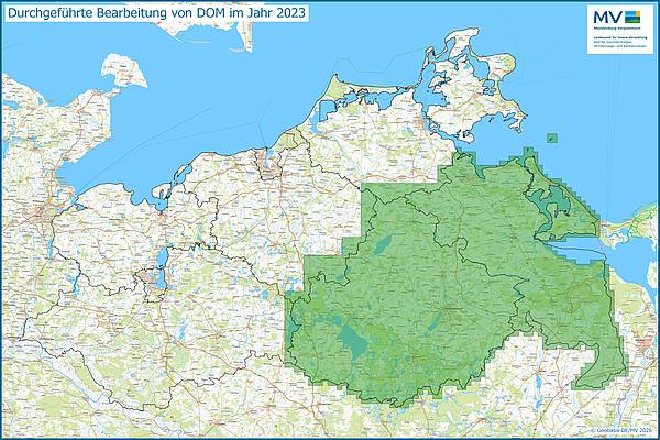 Jahresübersicht DOM Bearbeitung Aktualitätsstand 2023 © Geobasis-DE/MV 2026