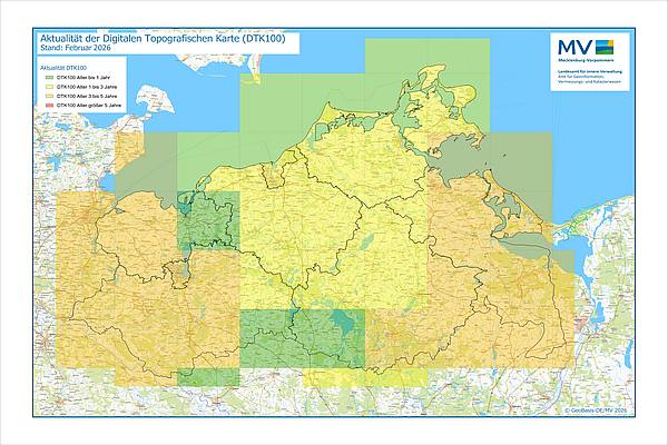 Jahresübersicht DTK100 Bearbeitung Aktualitätsstand 2026 © Geobasis-DE/MV 2026