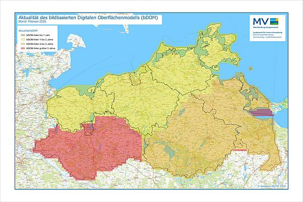 Jahresübersicht bDOM Bearbeitung Aktualitätsstand 2026 © Geobasis-DE/MV 2026