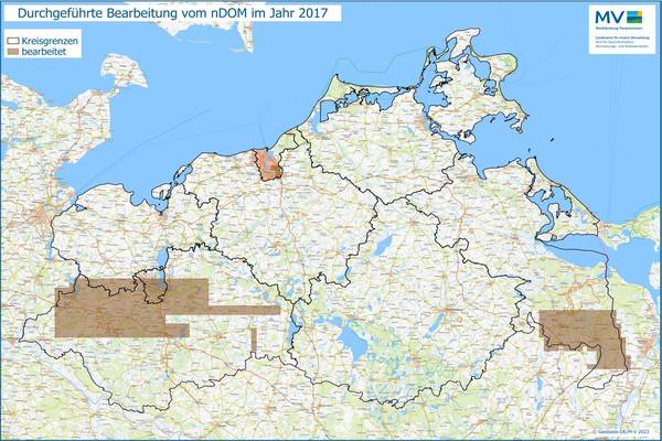 Jahresübersicht nDOM Bearbeitung Aktualitätsstand 2017 © Geobasis-DE/M-V 2023