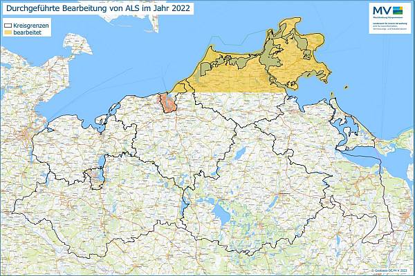 Jahresübersicht ALS Bearbeitung Aktualitätsstand 2022 © Geobasis-DE/M-V 2023