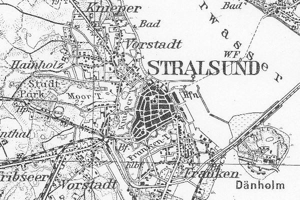 Ausschnitt KDR100 (Karte des Deutschen Reiches 1:100 000 ab 1880, Berichtigungen/Nachträge 1904-1940) © LAiV
