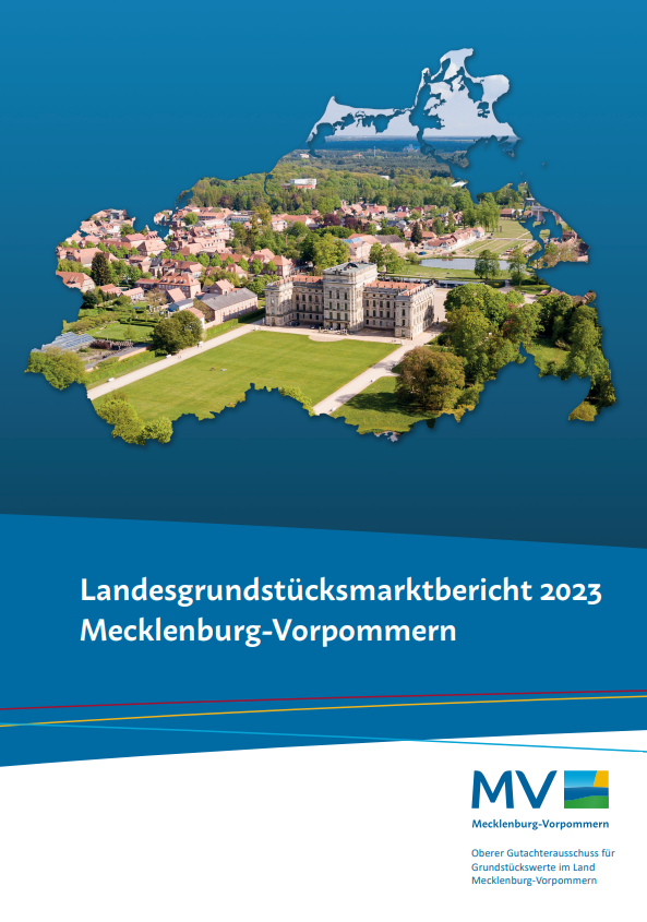 Titelbild vom Landesgrundstücksmarktbericht M-V 2023 © LAiV