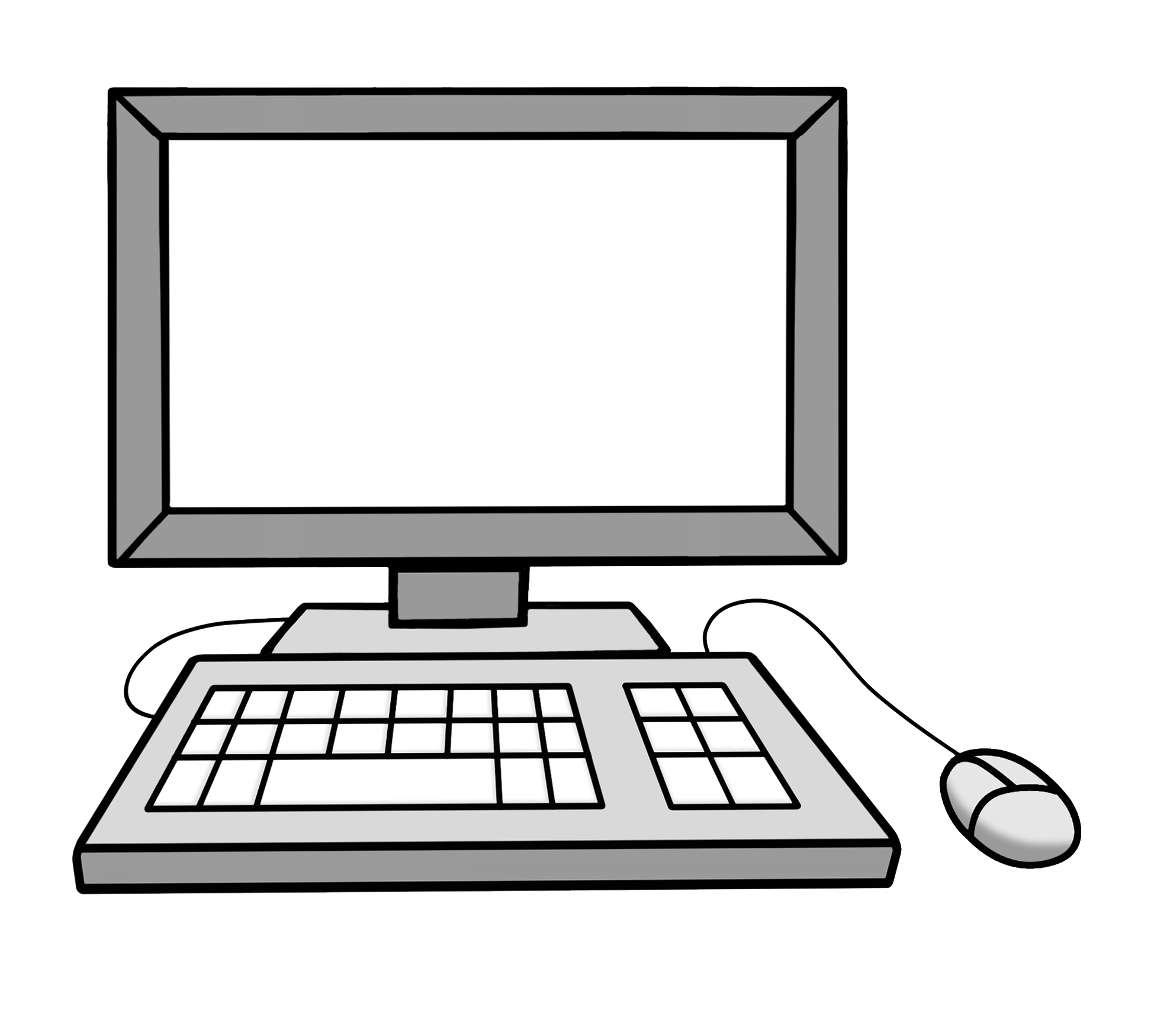 Zeichnung eines Computers