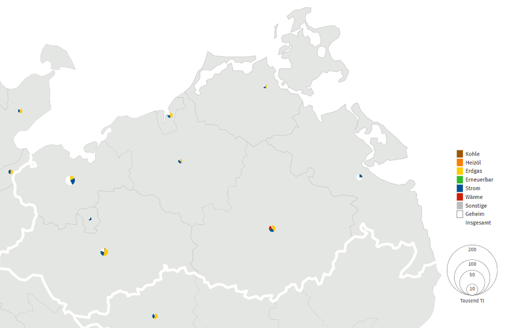 Karte Energieverbrauch
